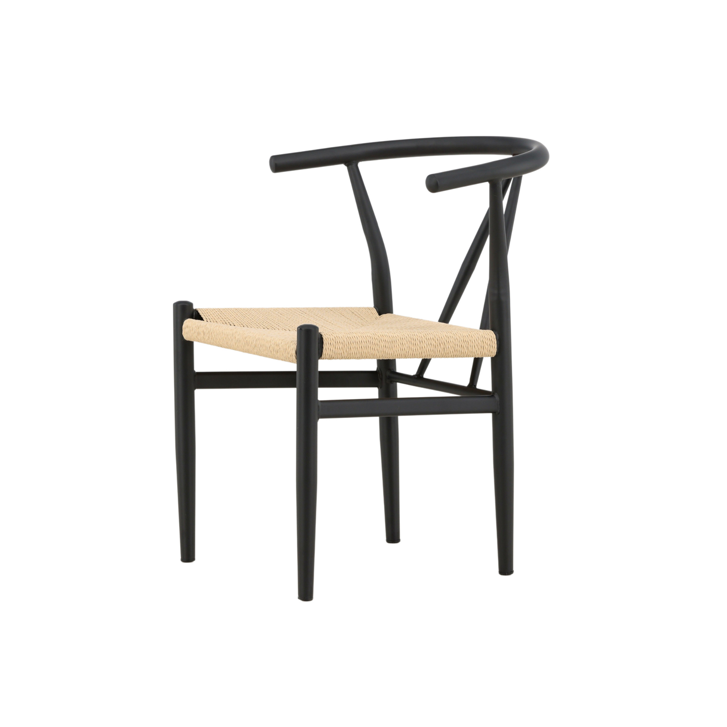 Alfons spisebordsstol Sort & Beige