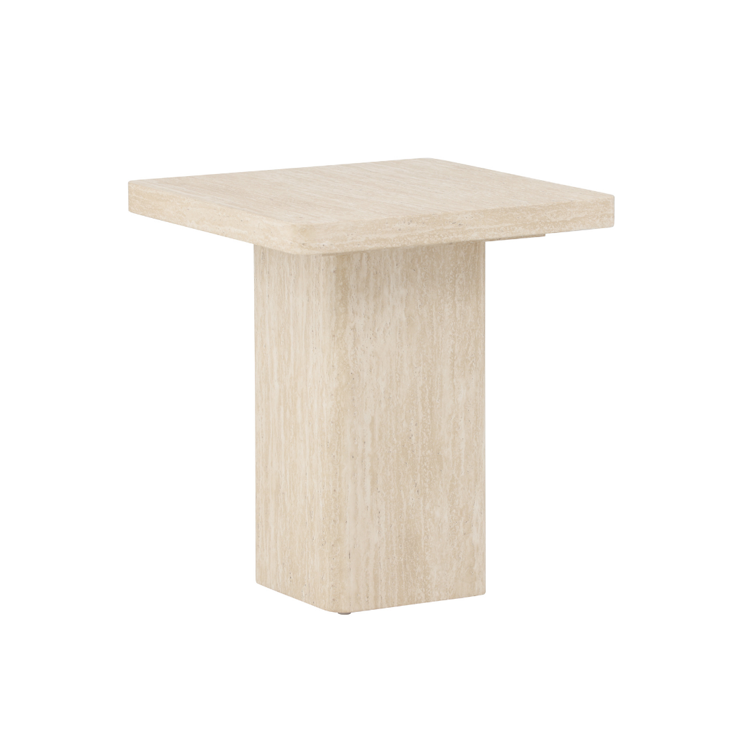 Qvart sidebord beige