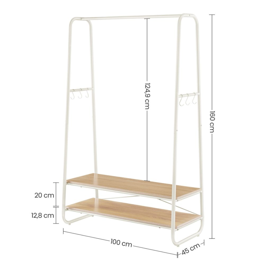 Lomi garderobestativ Hvid