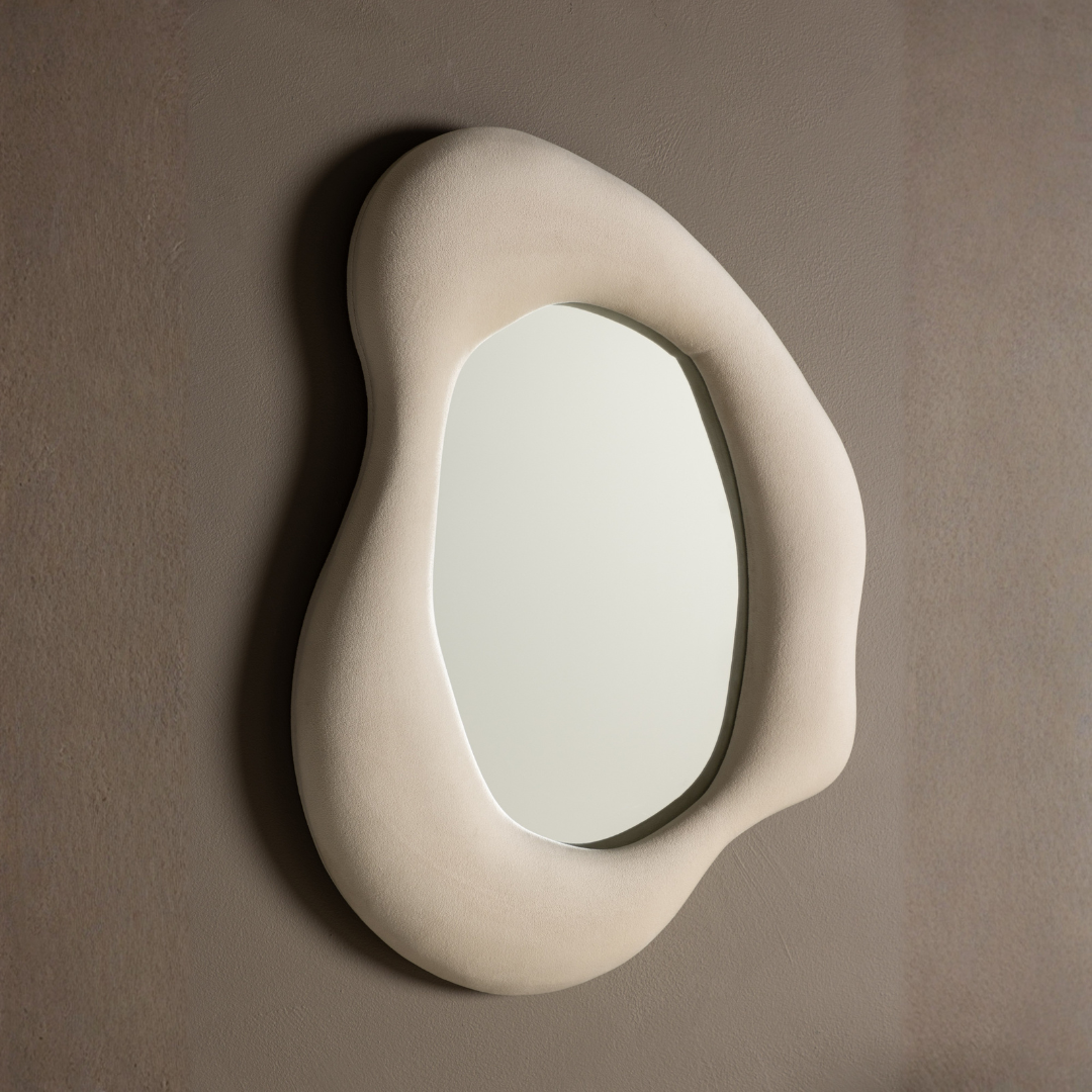 Louisville spejl 70 CM Beige