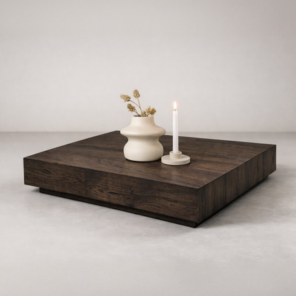 York sofabord Mokka 80x80