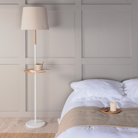 Hattman Gulvlampe Beige