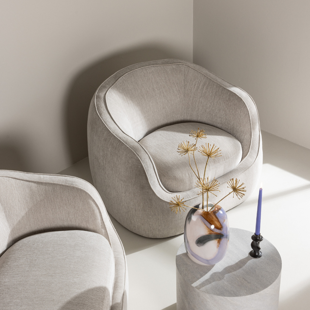 Elio loungestol Lysegrå