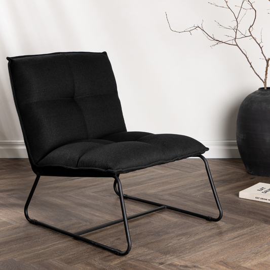 Madison loungestol Sort