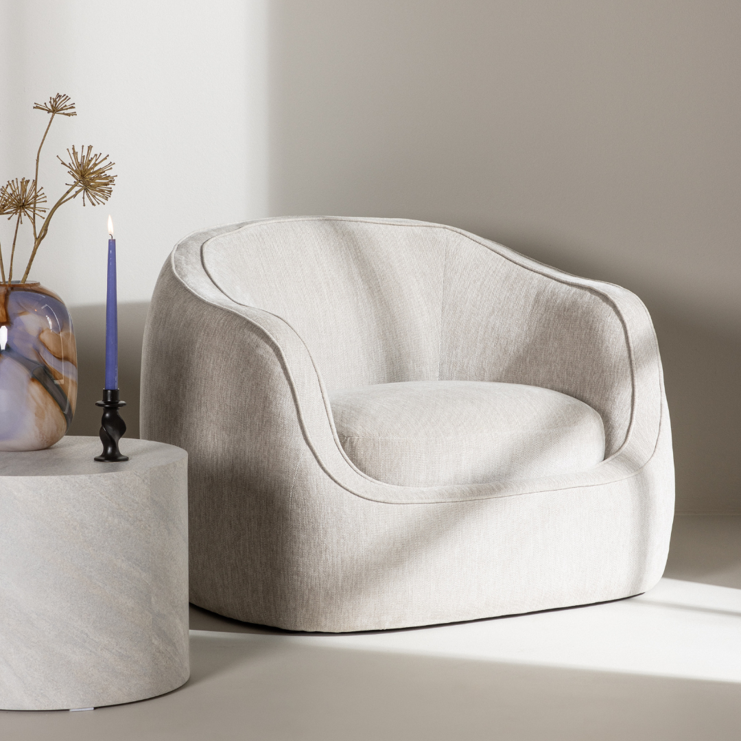 Elio loungestol Lysegrå