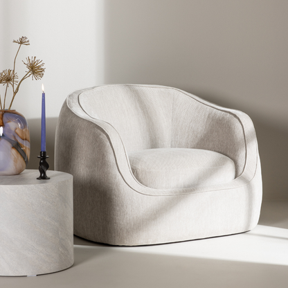 Elio loungestol Lysegrå