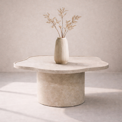 Ilse sofabord Beige/hvid