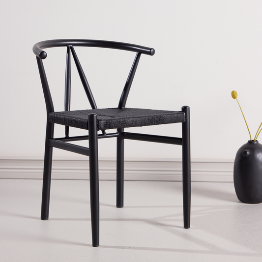 Alfons spisebordsstol Sort