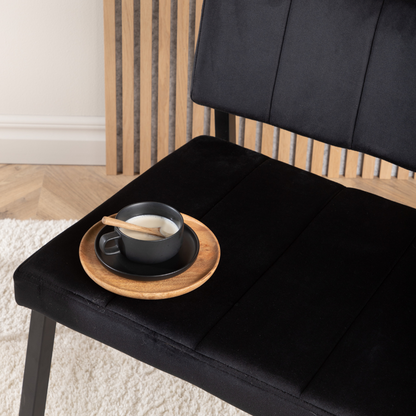 Monett loungestol Sort