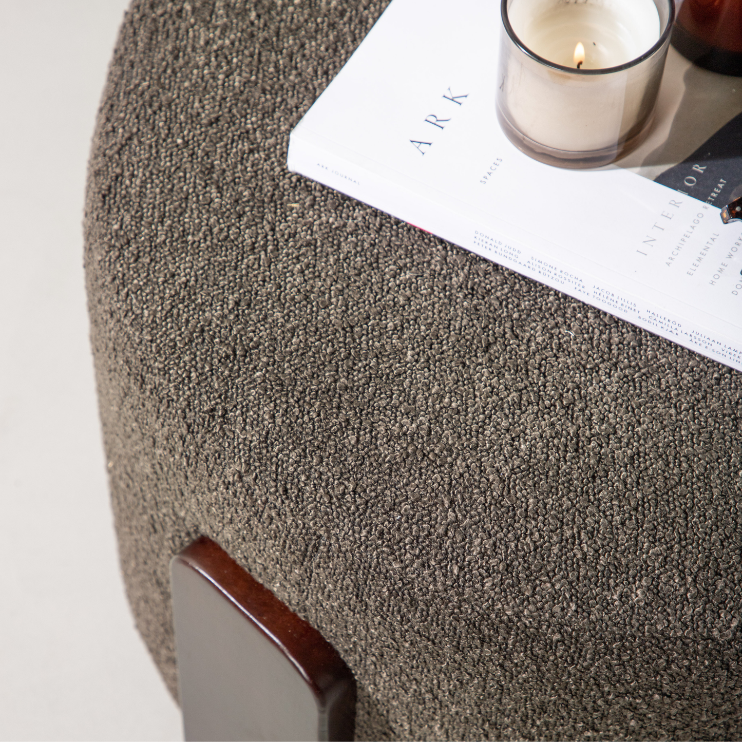 Coffey puf Mørkegrå