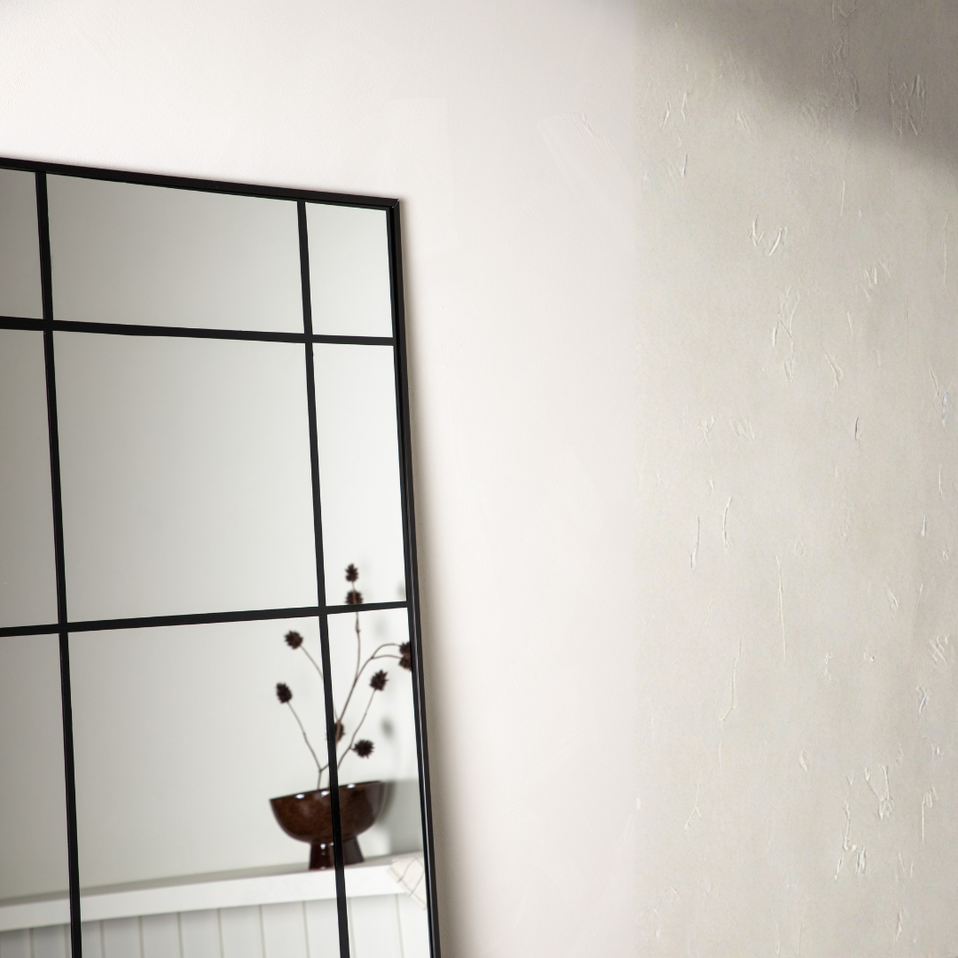 Lake spejl 180 CM sort